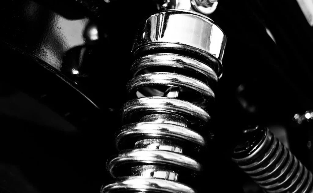 Car shock absorber and suspension spring