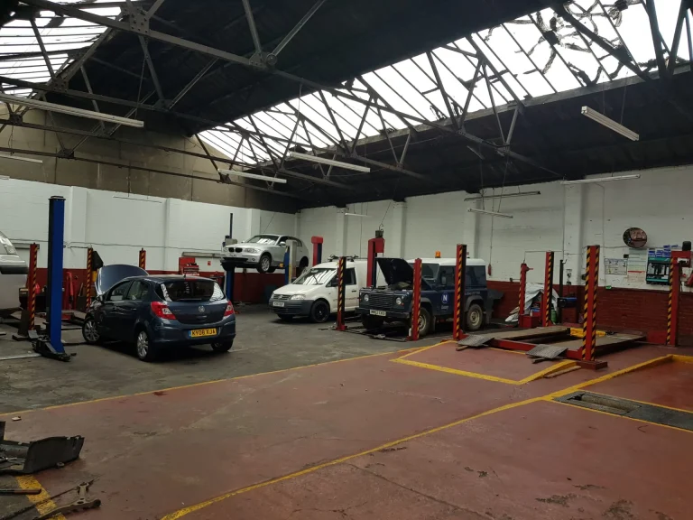 Inside the workshop at Childwall Fiveways Auto Centre