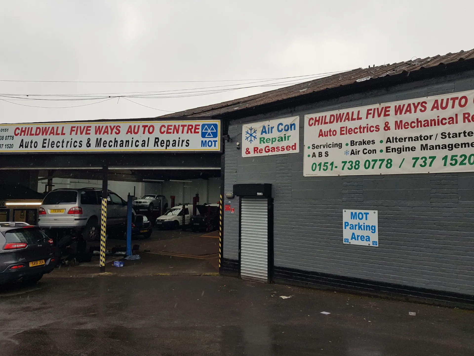 Workshop entrance at Childwall Fiveways Auto Centre